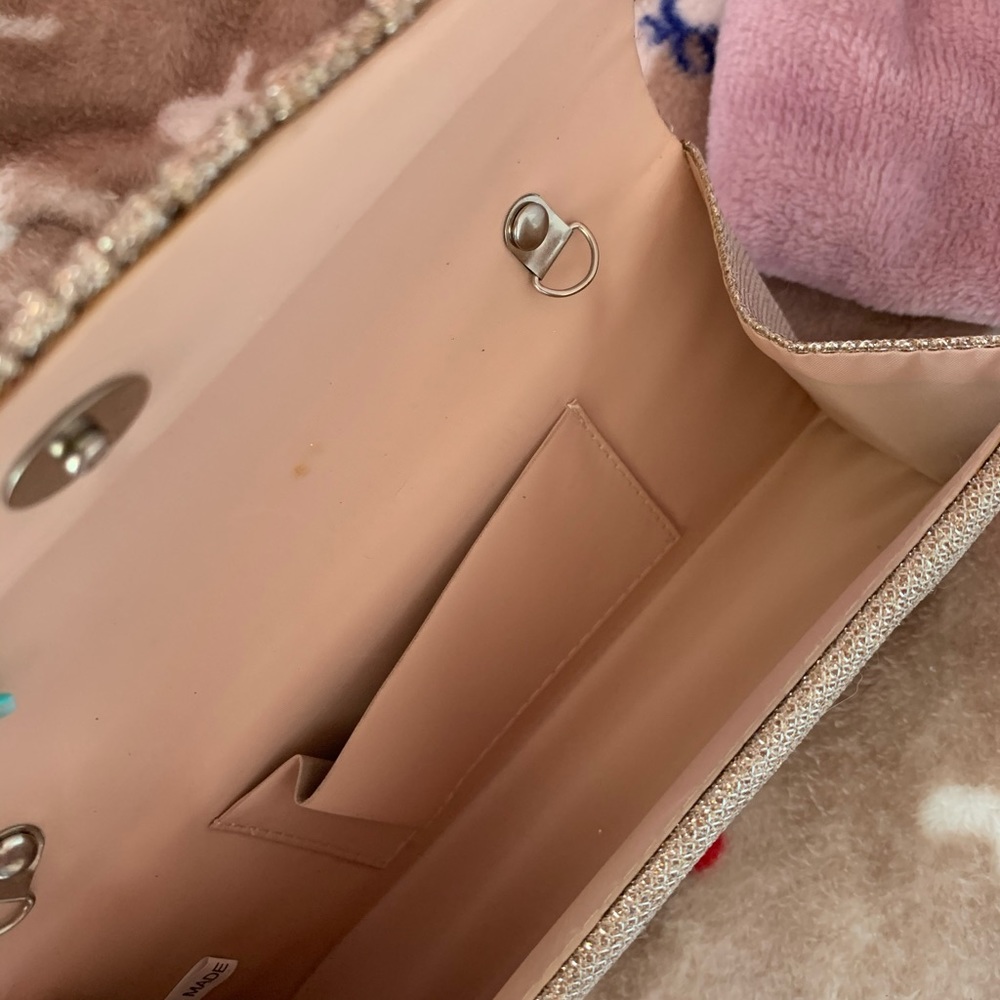 Gold hand purse